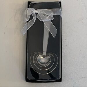Heart Shaped Measuring Spoons Cooking Set Of 4 Stainless Steel Valentines Day